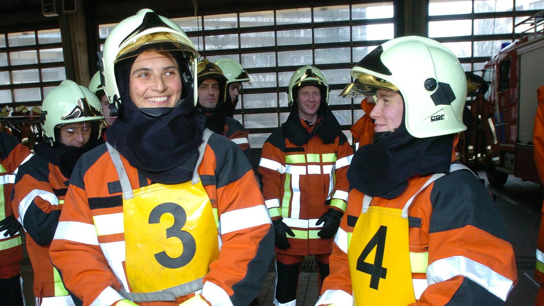 Brussels' first two women firefighters