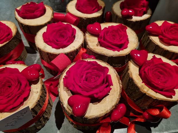Valentine Day creations at Rouge Pivoine florist Brussels (c) Sarah Crew
